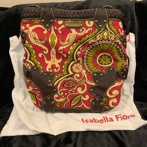 Authentic Isabelle Fiore Leather and Canvas Tote